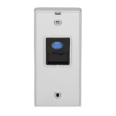 Ett videodörrtelefonsystem, handsfree, färg, LCD 7', intercom, med kodlås, ytmontage, svart, SCUTI.