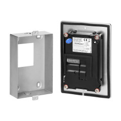 Tvåfamilj videodörrtelefonset utan högtalare, färg, LCD 7', med närhetsnyckelläsare, intercom, infällt, IND