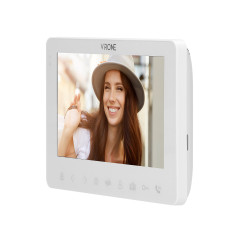 Videoporttelefonset, handsfree, färg, LCD 7', OSD-menyn, WI-FI + APP för telefon, grindstyrning, vit, VIFAR