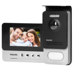Philips WelcomeEye Compact, Videodörrtelefonset, handsfree, färg, LCD 4,3', OSD-menyn, grindstyrning