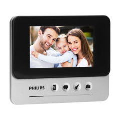 Philips WelcomeEye Compact, Videodörrtelefonset, handsfree, färg, LCD 4,3', OSD-menyn, grindstyrning