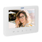 Videomonitor utan hörlurar, färgskärm, LCD 7', för INDI och SCUTI-serien, grindöppning, intercom, vit.