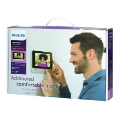 Monitor Philips WelcomeEye AddComfort för att utöka kit från WelcomeEye Comfort-serien, 7-tums skärm, portstyrning, intercom