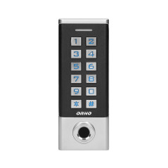 Krypterat hermetiskt lås med läsare för kort och närhetsbrickor samt fingeravtrycksläsare, IP68, 1 relä 3A.