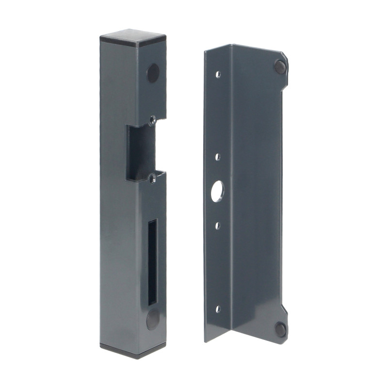 Elektromagnetisk lås i antracitfärg