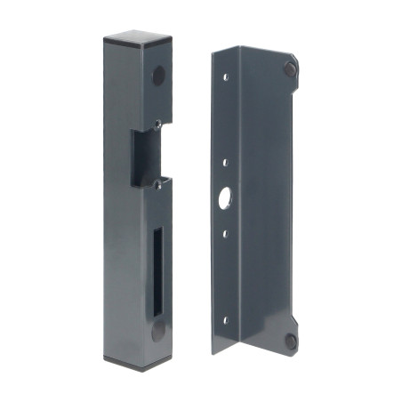 Elektromagnetisk lås i antracitfärg