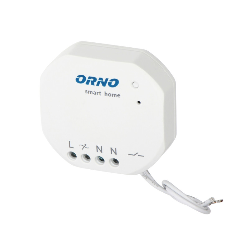 Relä för infällt montage MINI (godkänd) ON/OFF trådlöst styrd, med radiomottagare, ORNO Smart Home