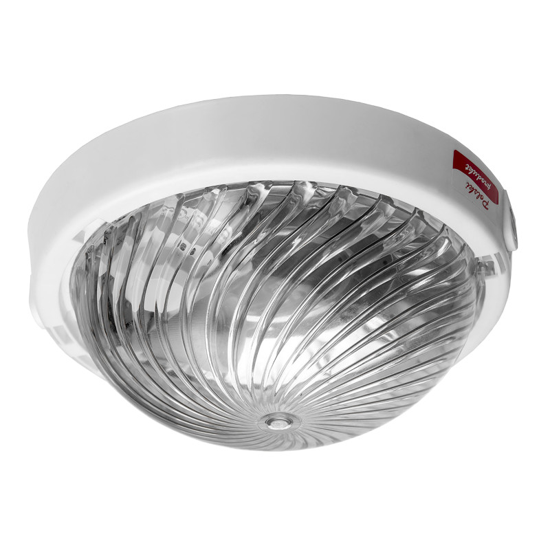 TRIO, belysningsarmatur, 75W, E27, IP44, IK10, transparent lampskärm av polykarbonat
