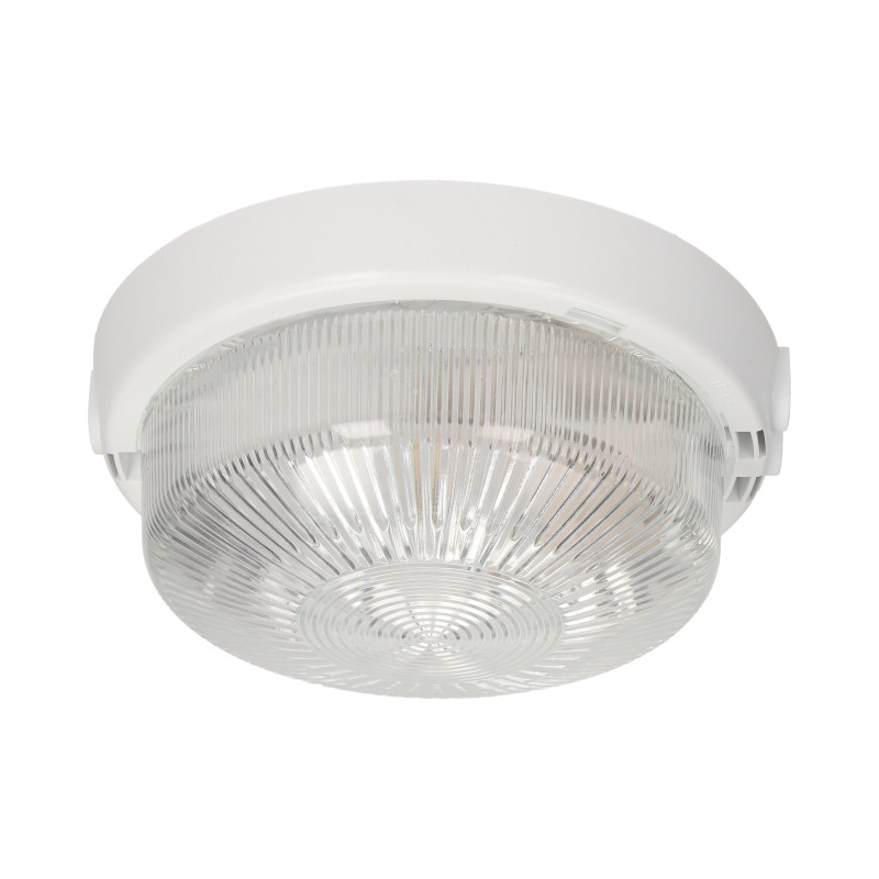 8080T-RIVA, belysningsarmatur, 100W, E27, IP44, transparent glaslock, ballast