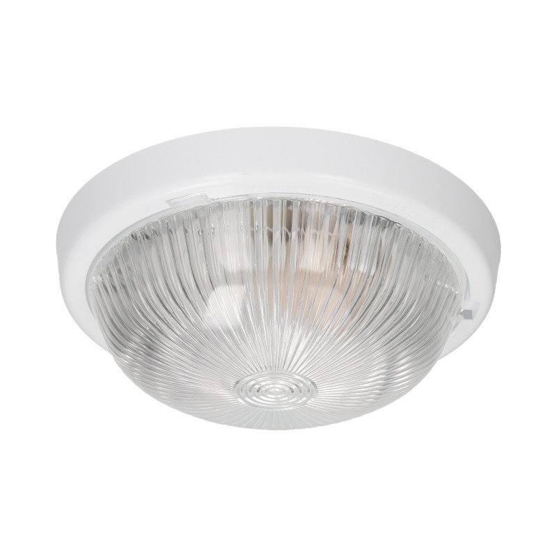 7070T-ALFA, belysningsarmatur, 100W, E27, IP44, transparent glasfodral