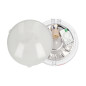 8080T/MAT-RIVA/MS, belysningsarmatur med mikrovågsrörelsesensor, 100W, E27, IP44, mattglas, tändspolar