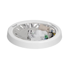 7070T/MAT-ALFA/MS/PL, belysningsarmatur med en mikrovågsrörelsesensor, 75W, E27, IP44, IK10, mjölkfärgad polykarbonat