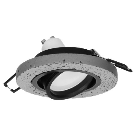 HALISI RM dekorativ ram för spotlights, MR16/GU10 max 50W, rund, rörlig, svart