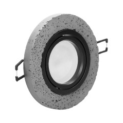 HALISI RM dekorativ ram för spotlights, MR16/GU10 max 50W, rund, rörlig, svart | HandlaSmidigt.se