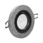 HALISI RM dekorativ ram för spotlights, MR16/GU10 max 50W, rund, rörlig, svart