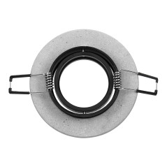 HALISI RM dekorativ ram för spotlights, MR16/GU10 max 50W, rund, rörlig, svart | HandlaSmidigt.se