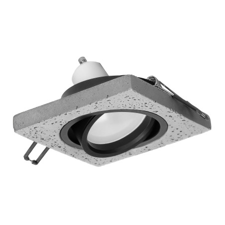 HALISI SM dekorativ ram för spotlights, MR16/GU10 max 50W, kvadratisk, rörlig, svart