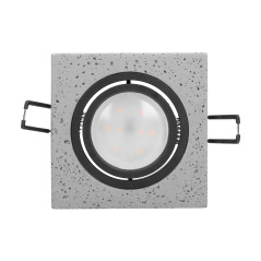 HALISI SM dekorativ ram för spotlights, MR16/GU10 max 50W, kvadratisk, rörlig, svart