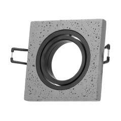 HALISI SM dekorativ ram för spotlights, MR16/GU10 max 50W, kvadratisk, rörlig, svart