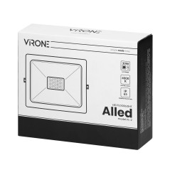 ALLED 30W LED-strålkastare, 2400lm, IP65, 4000K, Aluminium+glas