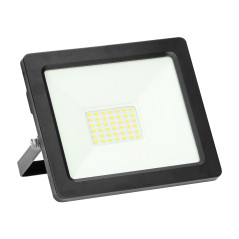 ALLED 30W LED-strålkastare, 2400lm, IP65, 4000K, Aluminium+glas