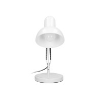 DEON, skrivbordslampa, 60W, E27, hög, stål, vit