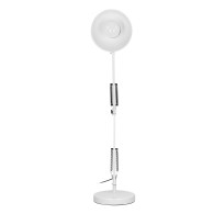 DEON, skrivbordslampa, 60W, E27, hög, stål, vit