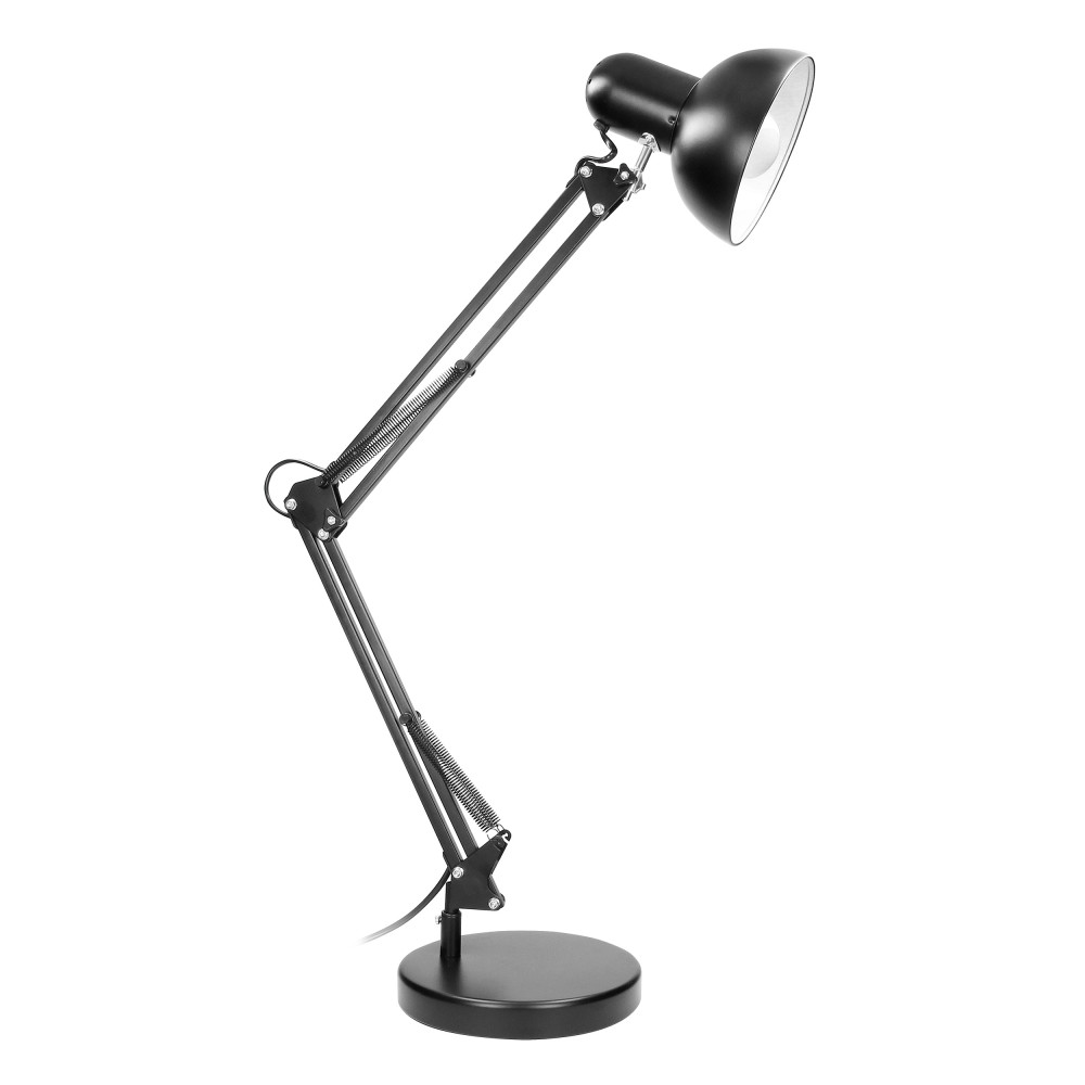 DEON, skrivbordslampa, 60W, E27, hög, stål, svart DEON, skrivbordslampa, 60W, E27, hög, stål, svart