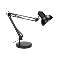 DEON, skrivbordslampa, 60W, E27, hög, stål, svart