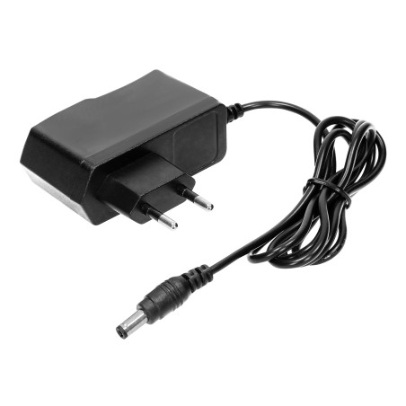 Modulär strömförsörjning 12VDC 1A, kontakt 5,5 x 2,5mm