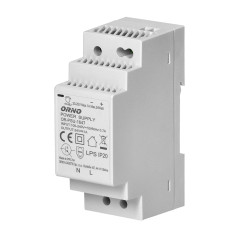 Nätdel för DIN-skena 24VDC, 1A, 24W, bredd 2 moduler