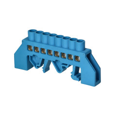 Isolerad skruvlist N, 8 ledningar, blå