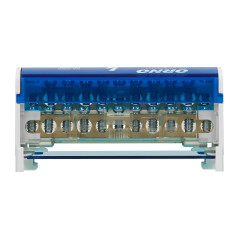 Fördelningsblock med 2 rader, 11 ledningar.