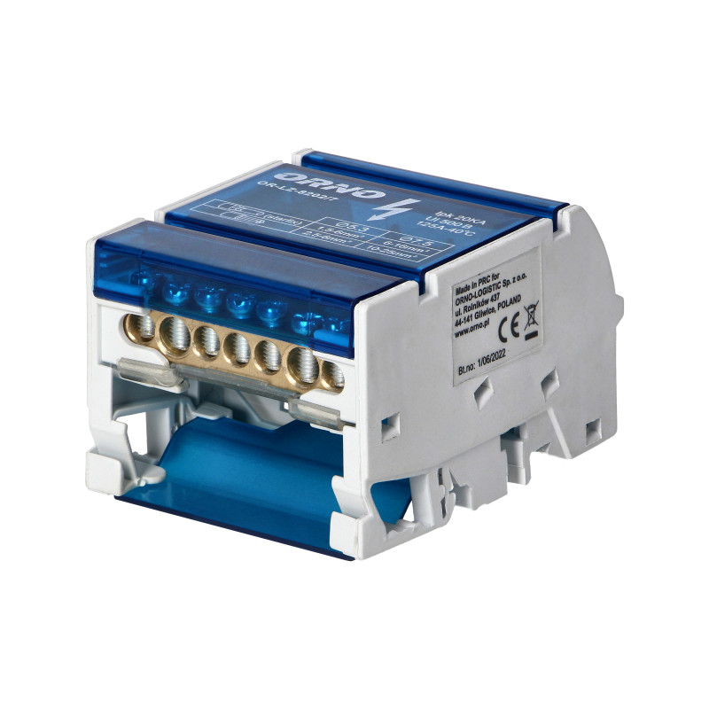 Fördelningsblock med 4 rader, 7 ledningar