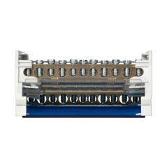 Fördelningsblock med 4 rader, 11 ledningar.