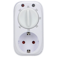 Mekanisk timerprogrammerare med skymningssensor, Schuko, 16A/230V