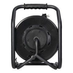 Förlängningssladd professionell IP44, 4 uttag 2P+Z (schuko), oljebeständig gummikabel, H07RN-F 3x2,5mm², längd 30m, undvik.