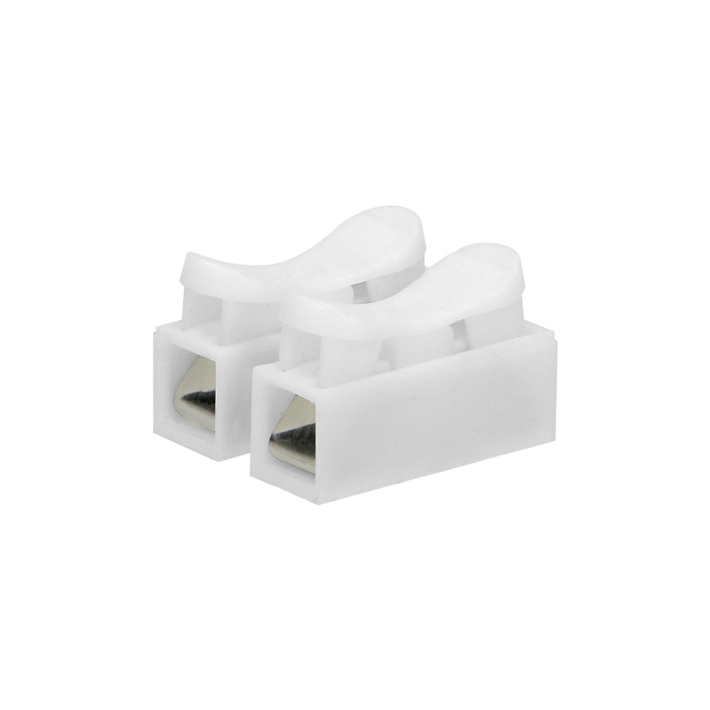 Tvåvägsfjäderanslutning 2x2,5mm², 10 stycken Tvåvägsfjäderanslutning 2x2,5mm², 10 stycken