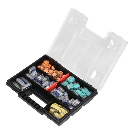 Monteringssats för installationskopplingar Apartment Premium, 109 stycken. Tryckanslutningar: 30x 2-ledare, 30x 3-ledare, 12x 5-