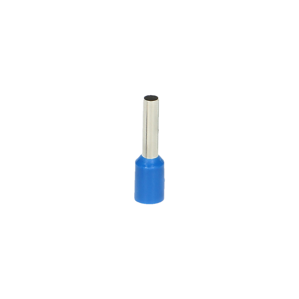 Tulejka izolowana, przekrój maksymalny 0,75mm?, długość miedzianej tulejki 8mm, 100 sztuk. Tulejka izolowana, przekrój maksymalny 0,75mm?, długość miedzianej tulejki 8mm, 100 sztuk.