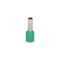 Isolerad hylsa, maximal tvärsnitt 6mm², längd på kopparhylsan 10mm, blisterförpackning med 25 stycken.
