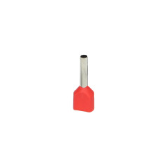 Isolerad dubbelhylsa, maximal tvärsnitt 1 mm², kopparhylsans längd 8 mm, 100 stycken. | HandlaSmidigt.se