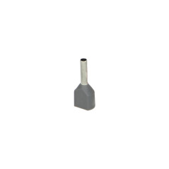 Isolerad dubbelhylsa, maximal tvärsnittsarea 2,5 mm², kopparhylsans längd 10 mm, 100 stycken.