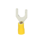 Isolerad gaffelända, maximal tvärsnitt 6mm², skruvhål: M6, Blister 10 st.