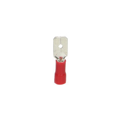 Isolerad hylsa, maximalt tvärsnitt 1mm², bredd: 6,3mm, Blister 10 st.