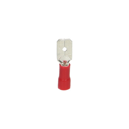 Isolerad hylsa, maximalt tvärsnitt 1mm², bredd: 6,3mm, Blister 10 st.