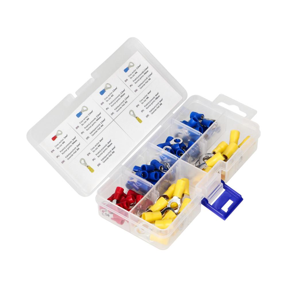 Kabeländhülse-Set, Ösen, 120 Stück. Kabeländhülse-Set, Ösen, 120 Stück.