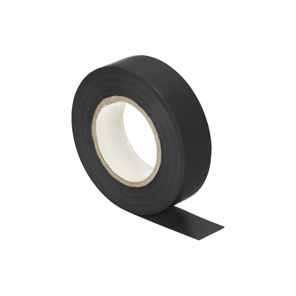 Isoleringsband svart, icke-brännbart, bredd 19 mm, tjocklek 0,13 mm, längd 20 m Isoleringsband svart, icke-brännbart, bredd 19 mm, tjocklek 0,13 mm, längd 20 m