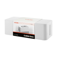 Kabelarrangör - kabelbox L, vit | HandlaSmidigt.se