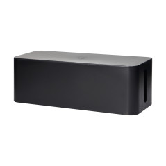 Kabelorganisatör - kabelbox L, svart | HandlaSmidigt.se